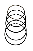картинка Кольца поршневые LIFAN 13400/1Р75F от официального представителя завода LIFAN в России