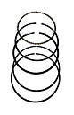 картинка Кольца поршневые LIFAN 13400/1Р75F от официального представителя завода LIFAN в России