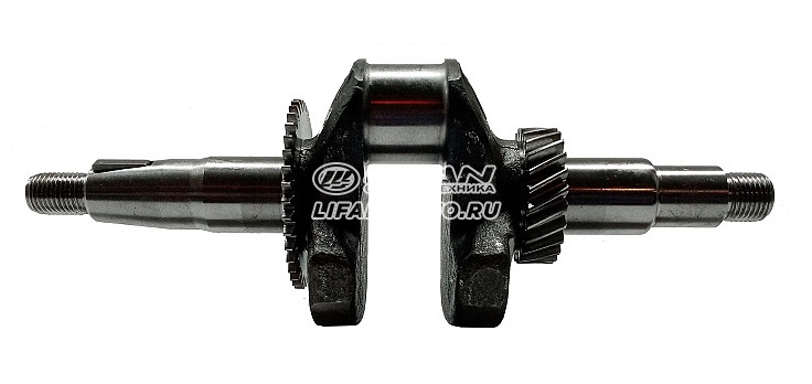 картинка Коленвал LIFAN 13100/168F-2 резьбовой вал D1 type (резьба М16х1,5) от официального представителя завода LIFAN в России