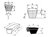 картинка Ремень приводной Rubena A  750 от официального представителя завода LIFAN в России