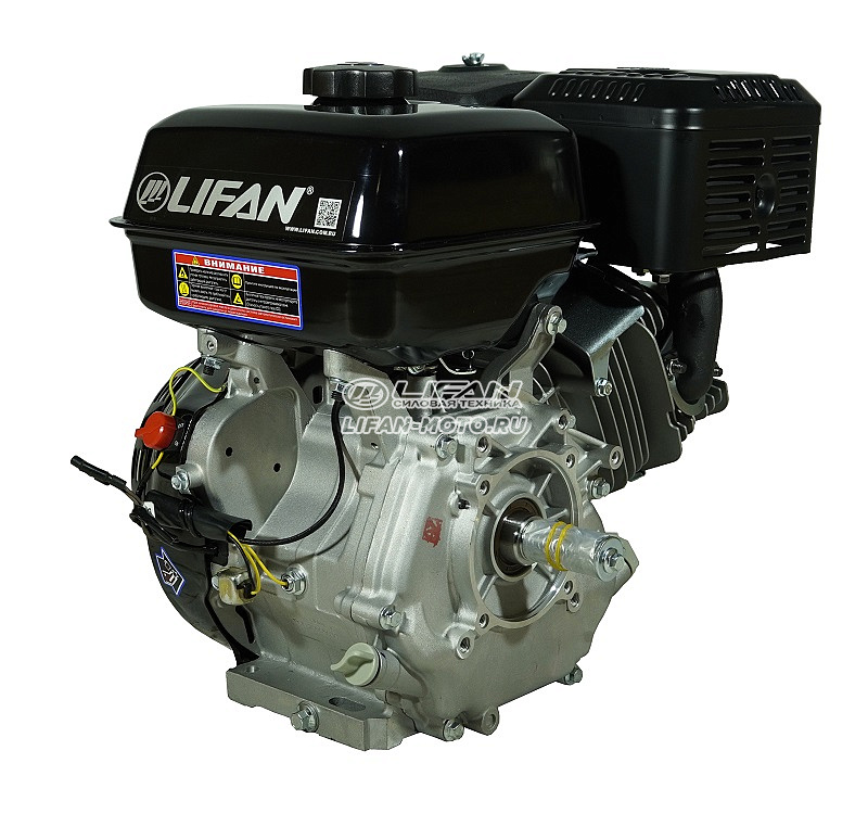 картинка Двигатель Lifan 190F, вал Ø25мм, катушка 11 Ампер от официального представителя завода LIFAN в России