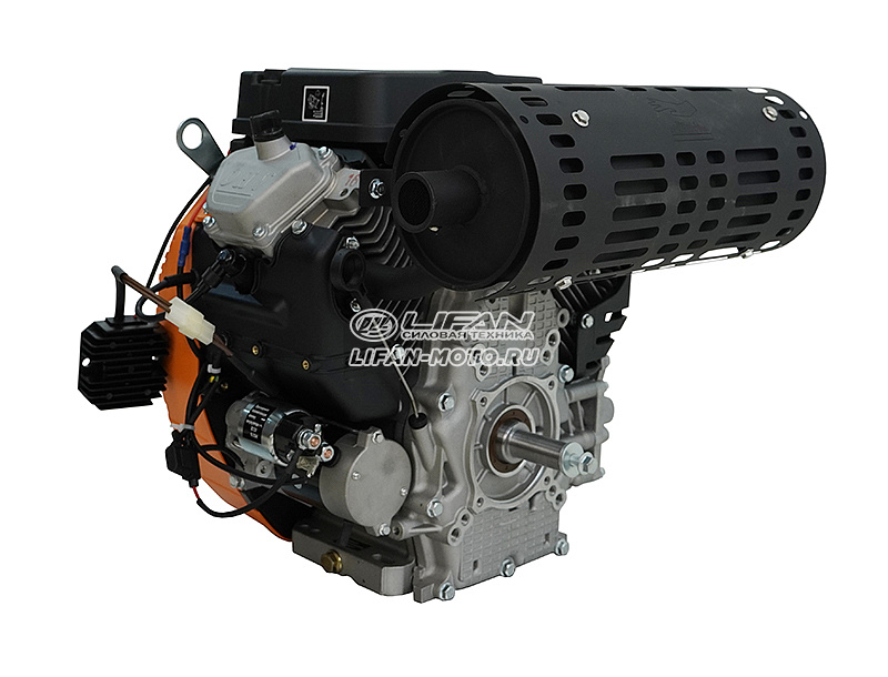 картинка Двигатель Lifan LF2V80F-A (4500), вал Ø25мм, катушка 20 Ампер датчик давл./м, м/радиатор, счетчик моточасов от официального представителя завода LIFAN в России