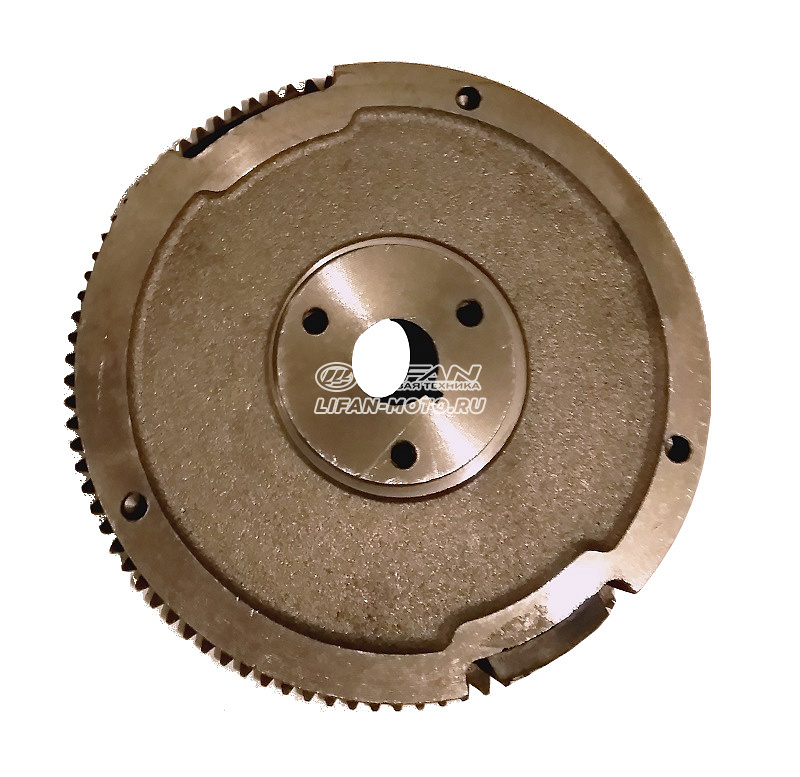 картинка Маховик LIFAN 27500/2V77F, 2V78F, 2V78F-2A, 2V80F-A, катушка освещения 3 Ампера от официального представителя завода LIFAN в России