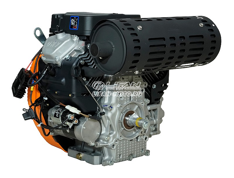 картинка Двигатель Lifan LF2V80F-A (4500), вал Ø25мм, катушка 20 Ампер датчик давл./м, м/радиатор, счетчик моточасов от официального представителя завода LIFAN в России