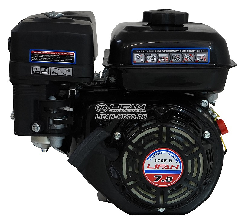 картинка Двигатель Lifan 170F D20 (for R) от официального представителя завода LIFAN в России