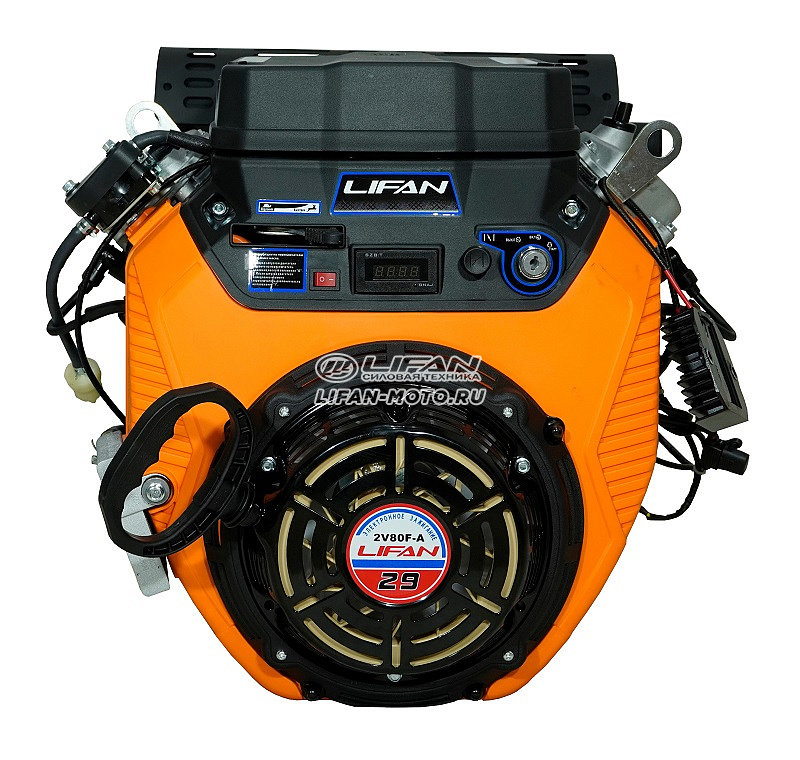 картинка Двигатель Lifan LF2V80F-A (4500),29 л.с.D25 20А датч давл./м, м/радиат,счетч м/ч) Уценка (нет упак) от официального представителя завода LIFAN в России