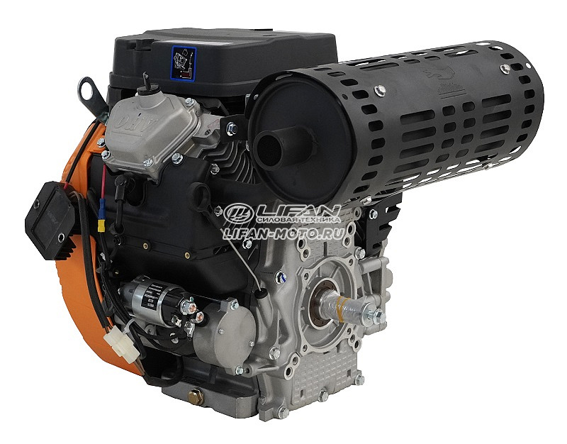 картинка Двигатель Lifan LF2V80F-A, вал Ø25мм, катушка 3 Ампера датчик давл./м,  м/радиатор, счетчик моточасов от официального представителя завода LIFAN в России