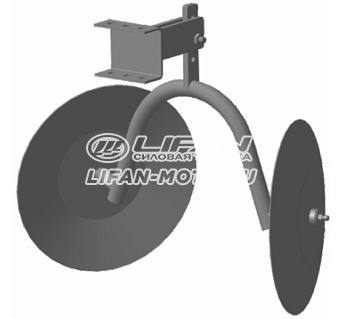 картинка Окучник дисковый со сцепкой для м/б Forza (Ока, Каскад, Нева) 01.05.63 ОМБДС.00.585.590 Компл. от официального представителя завода LIFAN в России