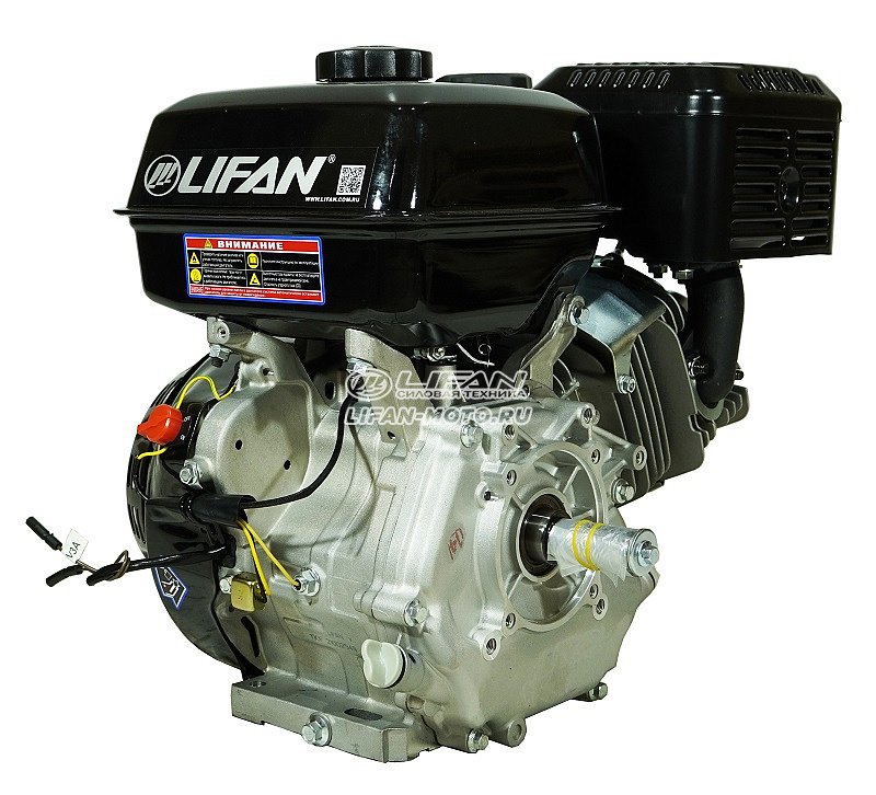картинка Двигатель Lifan 190F, вал Ø25мм, катушка 3 Ампера (фильтр "зима-лето") от официального представителя завода LIFAN в России