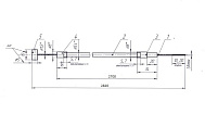 картинка Трос газа 2800 мм от официального представителя завода LIFAN в России