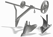 картинка Комплект навесного оборудования Forza к мотолебедке КПО (плуг, окучник, руль) от официального представителя завода LIFAN в России