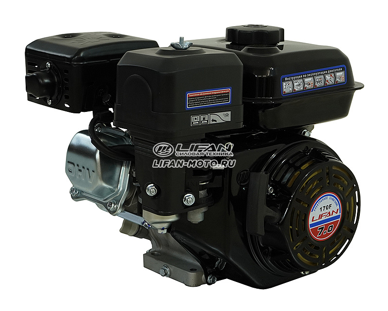 картинка Двигатель Lifan 170F, вал Ø19мм (UNF) от официального представителя завода LIFAN в России