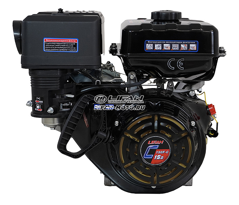 картинка Двигатель Lifan 190F-C Pro, вал Ø25мм от официального представителя завода LIFAN в России