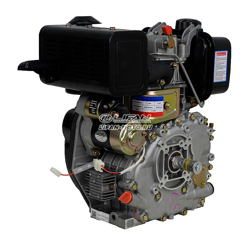 картинка Двигатель Lifan Diesel 178FD, вал Ø25мм, катушка 6 Ампер от официального представителя завода LIFAN в России