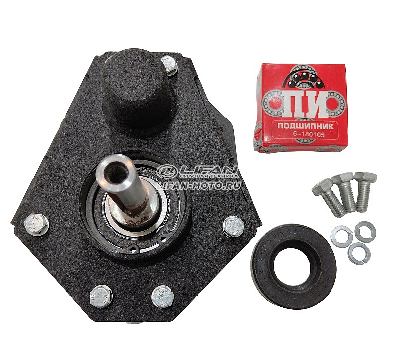 картинка Редуктор обратного вращения 168F-170F(шестер,под вал двиг.19.05мм D выход.вала 15мм, пониж1:2)КОМПЛ. от официального представителя завода LIFAN в России